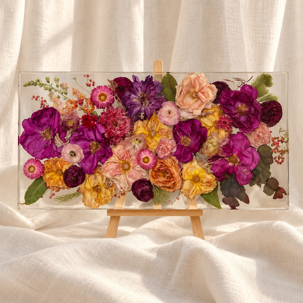 Floral Preservation XL Resin Wall Art