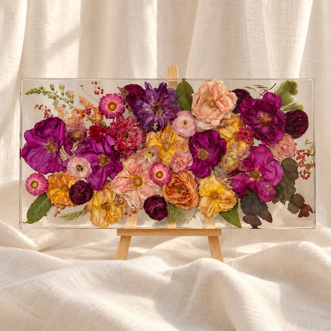 Floral Preservation XL Resin Wall Art