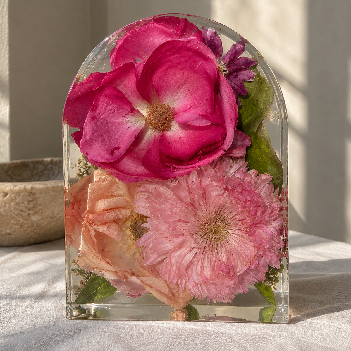 Arch Floral Preservation Keepsake