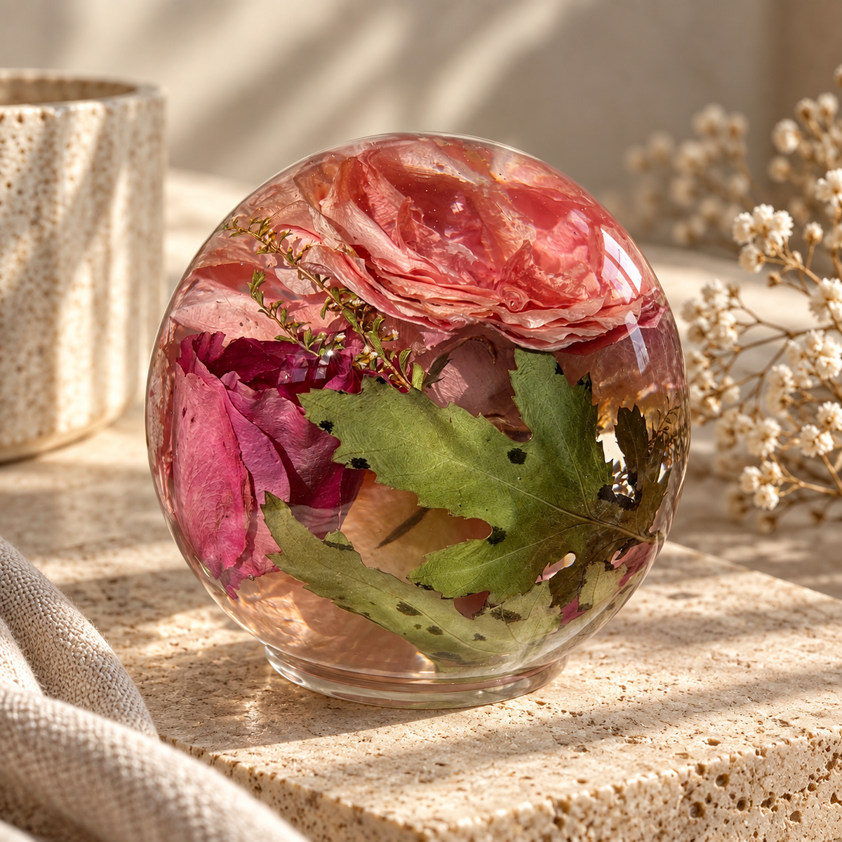 Floral Preservation Globe Keepsake