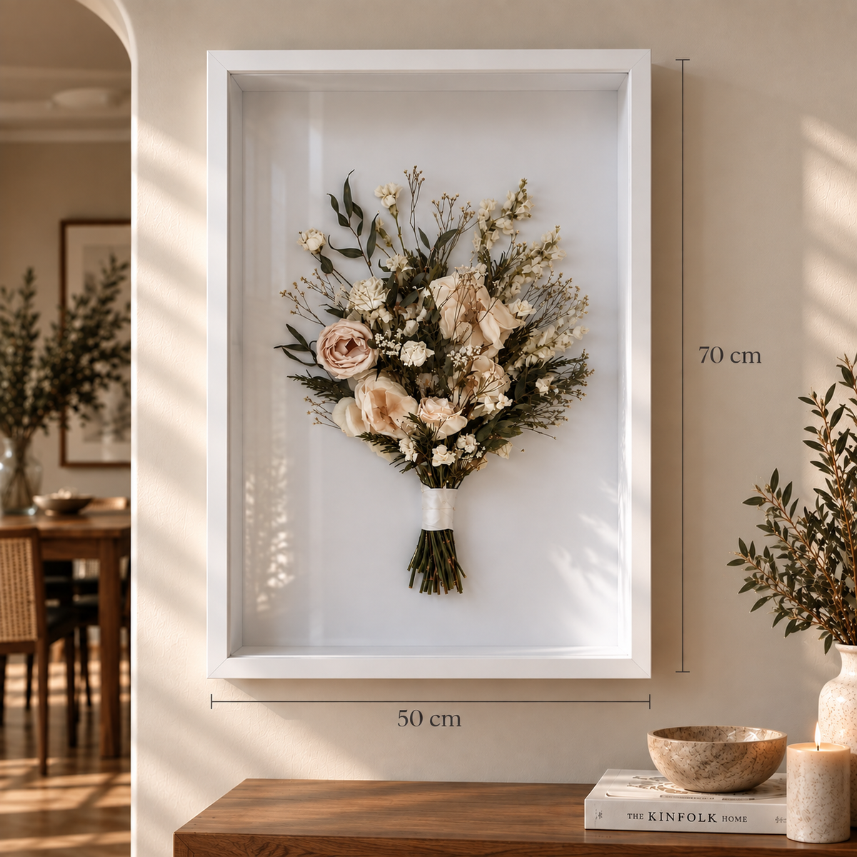 50x70 3D Floral Preservation Shadow Box