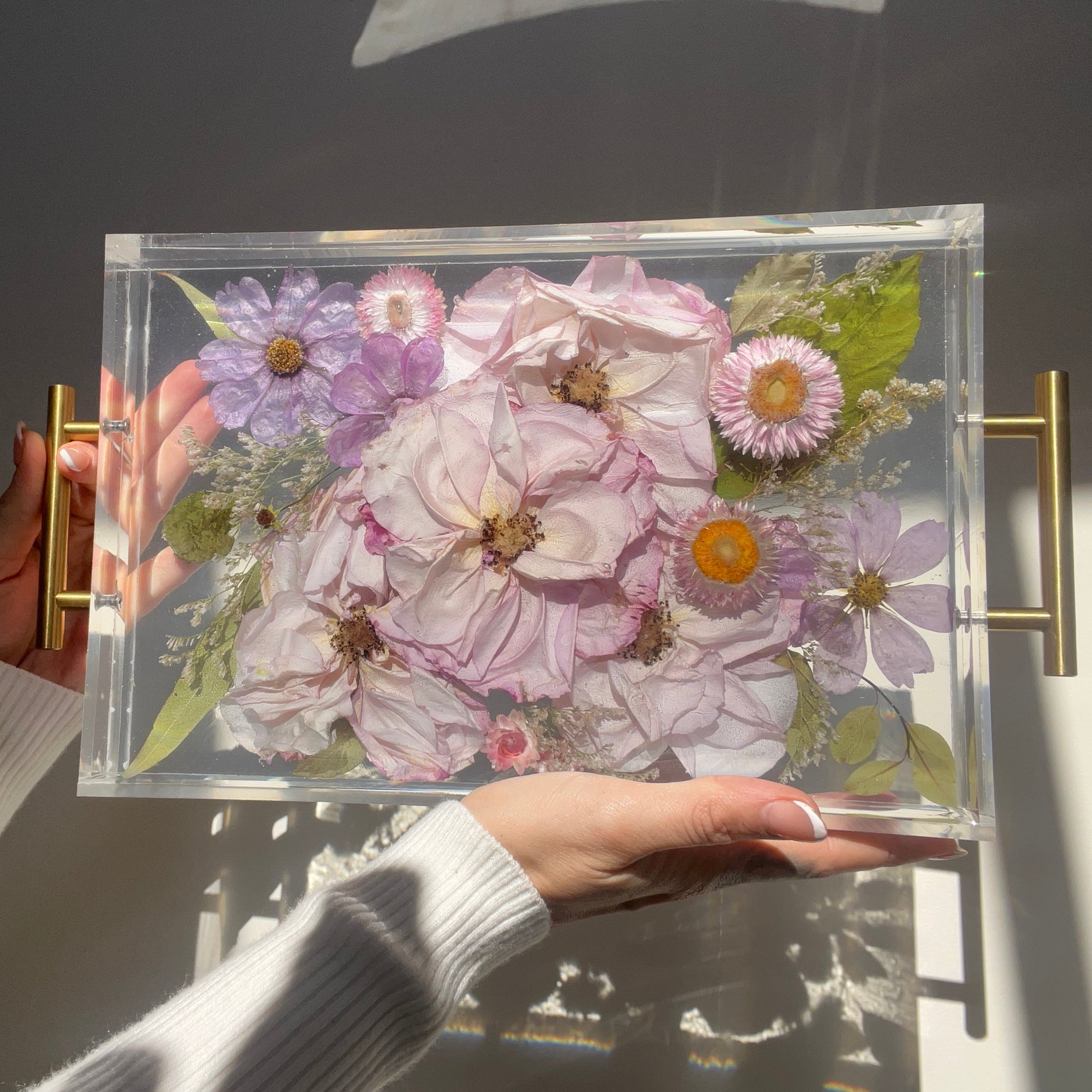 Resin Tray with Handles