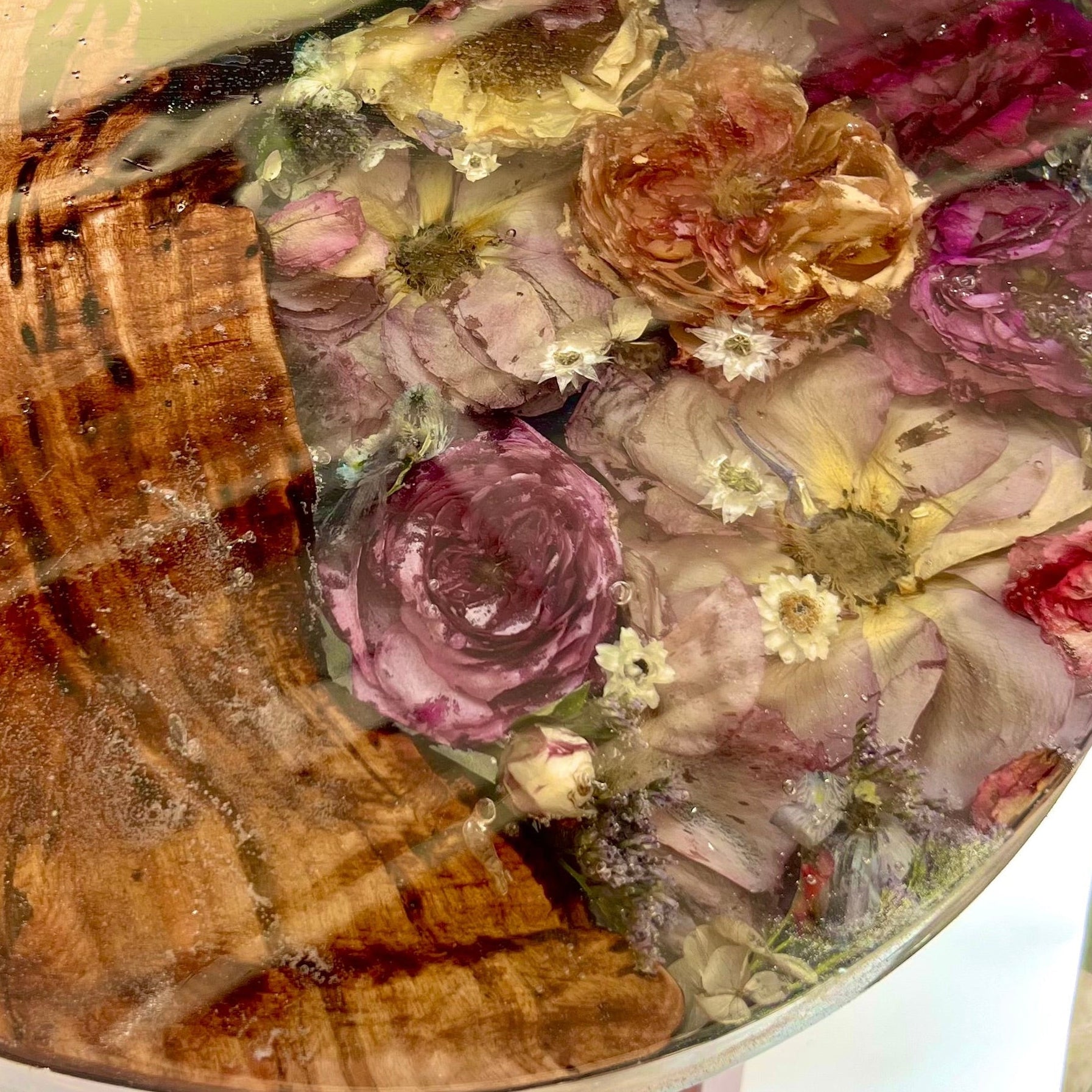 Timber & Resin Side Table